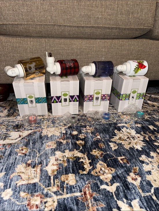 Scentsy Other - Sale NWT Set of 4 BUNDLE Scentsy Mini Plugin wax fragrance various warmers LOT